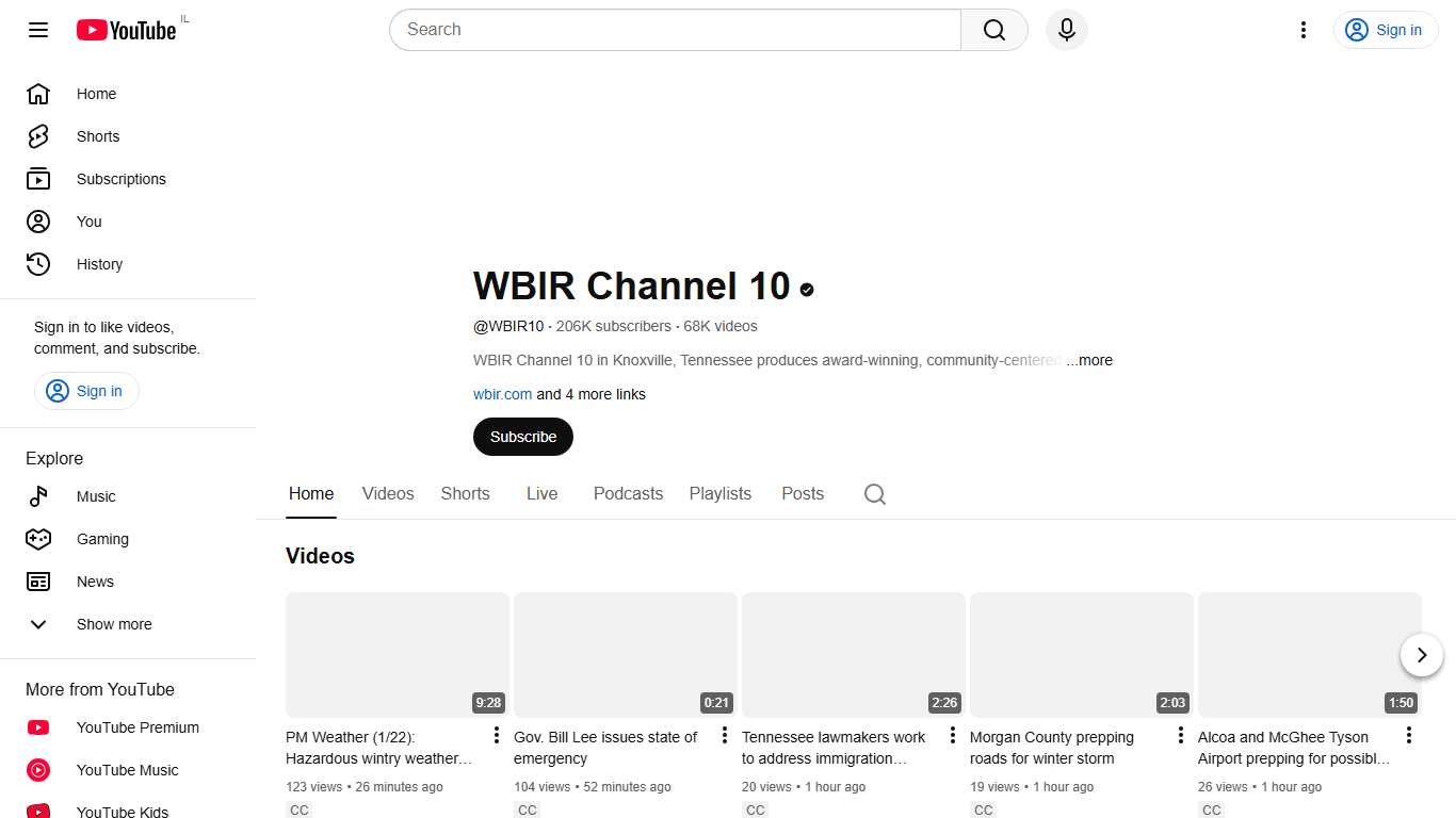 WBIR Channel 10 - YouTube